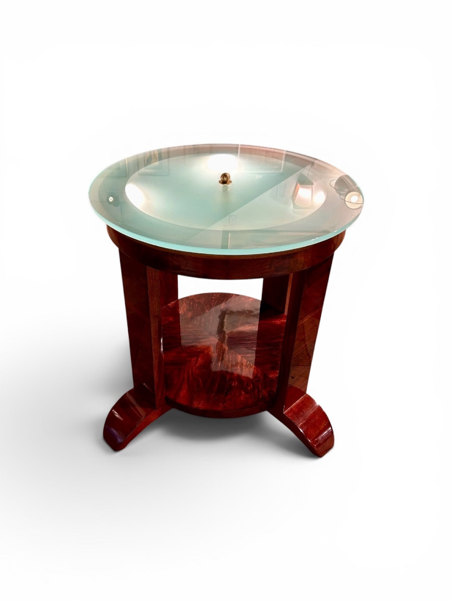 Table de salon Art Deco lumineuse circa 1920